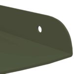 vidaXL Závesná polica s poličkou 4 pcs Olivová zelená 15 x 15 x 2 cm – Obrázok 8