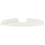 vidaXL Závesná polica s poličkou 2 pcs Biely 15 x 15 x 2 cm – Obrázok 5