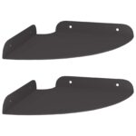 vidaXL Závesná polica s poličkou 2 pcs Čierny 18 x 18 x 2 cm – Obrázok 2