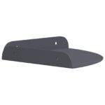 vidaXL Závesná polica s poličkou 4 pcs Antracit 18 x 18 x 2 cm – Obrázok 6
