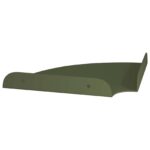 vidaXL Závesná polica s poličkou 4 pcs Olivová zelená 18 x 18 x 2 cm – Obrázok 7