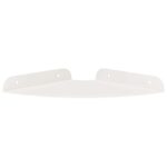 vidaXL Závesná polica s poličkou 2 pcs Biely 18 x 18 x 2 cm – Obrázok 5
