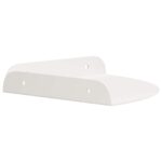 vidaXL Závesná polica s poličkou 4 pcs Biely 18 x 18 x 2 cm – Obrázok 6