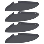 vidaXL Závesná polica s poličkou 4 pcs Antracit 24 x 24 x 2,3 cm – Obrázok 2
