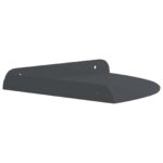 vidaXL Závesná polica s poličkou 4 pcs Antracit 24 x 24 x 2,3 cm – Obrázok 6