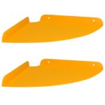 vidaXL Závesná polica s poličkou 2 pcs Horčicová žltá 24 x 24 x 2 cm – Obrázok 2