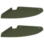 vidaXL Závesná polica s poličkou 2 pcs Olivová zelená 24 x 24 x 2 cm – Obrázok 2