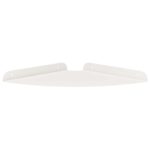 vidaXL Závesná polica s poličkou 2 pcs Biely 24 x 24 x 2 cm – Obrázok 5