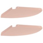 vidaXL Závesná polica s poličkou 2 pcs Ružová 30 x 30 x 2 cm – Obrázok 2