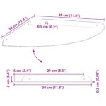 vidaXL Závesná polica s poličkou 4 pcs Antracit 30 x 30 x 2 cm – Obrázok 10