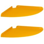 vidaXL Závesná polica s poličkou 2 pcs Horčicová žltá 30 x 30 x 2 cm – Obrázok 2