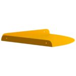 vidaXL Závesná polica s poličkou 2 pcs Horčicová žltá 30 x 30 x 2 cm – Obrázok 6