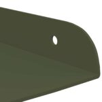 vidaXL Závesná polica s poličkou 4 pcs Olivovo zelená 30 x 30 x 2 cm – Obrázok 8