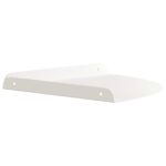 vidaXL Závesná polica s poličkou 2 pcs Biely 30 x 30 x 2 cm – Obrázok 6