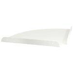 vidaXL Závesná polica s poličkou 2 pcs Biely 30 x 30 x 2 cm – Obrázok 7