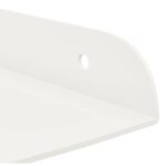 vidaXL Závesná polica s poličkou 4 pcs Biely 30 x 30 x 2 cm – Obrázok 8