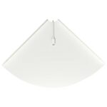 vidaXL Závesná polica s poličkou 4 pcs Biely 30 x 30 x 2 cm – Obrázok 9