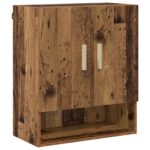 vidaXL Nástenná skrinka Staré drevo 60 x 31 x 70 cm Kompozitné drevo – Obrázok 2