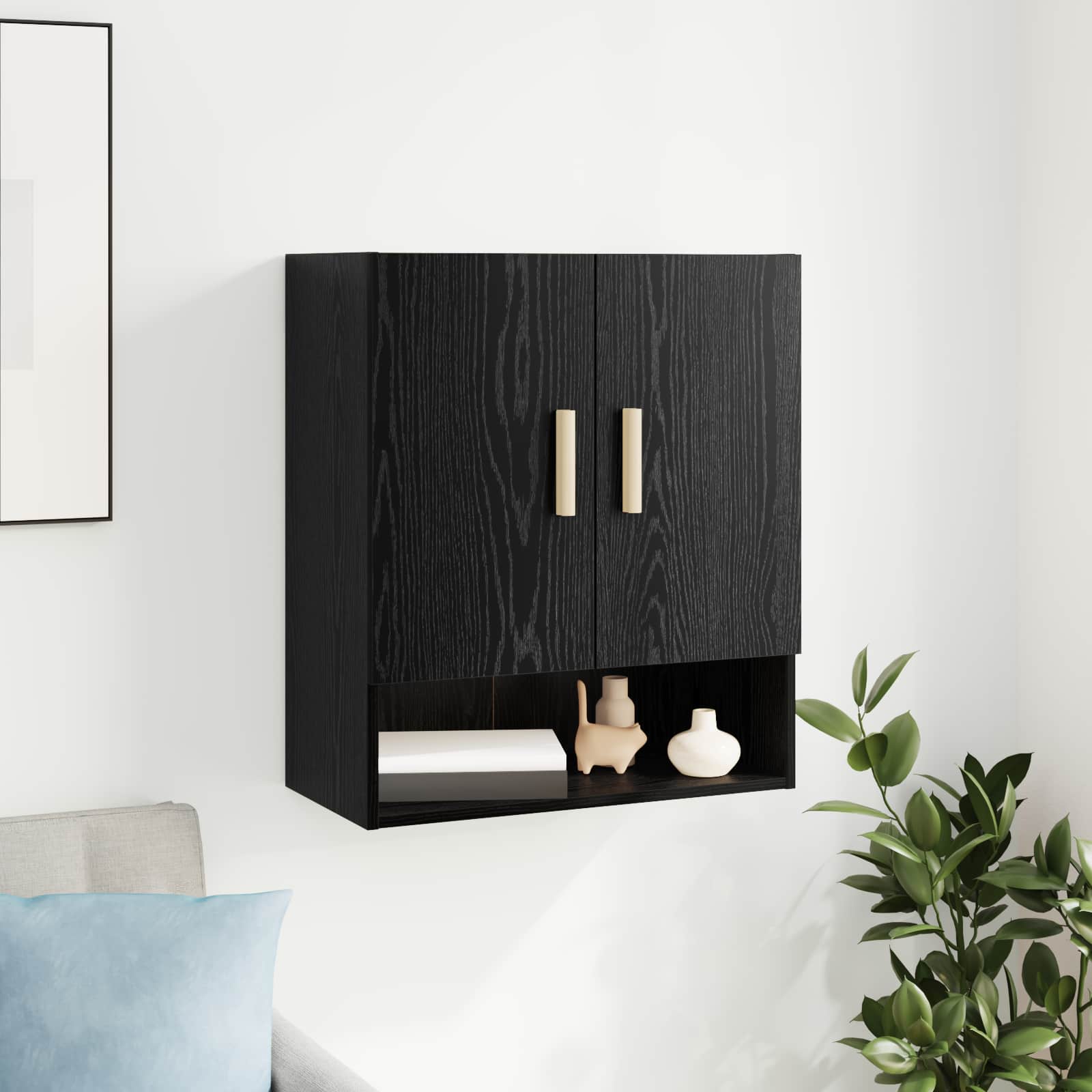 8004215_1.jpg vidaXL Nástenná skrinka Čierny dub 60 x 31 x 70 cm Kompozitné drevo – Obrázok 1