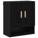 vidaXL Nástenná skrinka Čierny dub 60 x 31 x 70 cm Kompozitné drevo – Obrázok 2