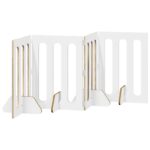 vidaXL Sklápacia bezpečnostná zábrana pre domáce zvieratá 4 pcs – Obrázok 5