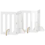 vidaXL Sklápacia bezpečnostná zábrana pre domáce zvieratá 4 pcs – Obrázok 2