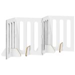 vidaXL Sklápacia bezpečnostná zábrana pre domáce zvieratá 4 pcs – Obrázok 5