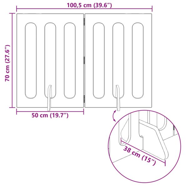 vidaXL Sklápacia bezpečnostná zábrana pre domáce zvieratá 2 pcs – Obrázok 9