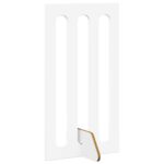 vidaXL Sklápacia bezpečnostná zábrana pre domáce zvieratá 4 pcs Biely – Obrázok 4