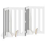 vidaXL Sklápacia bezpečnostná zábrana pre domáce zvieratá 4 pcs – Obrázok 5