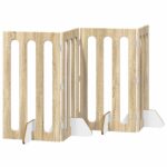 vidaXL Sklápacia bezpečnostná zábrana pre domáce zvieratá 4 pcs – Obrázok 2