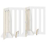 vidaXL Sklápacia bezpečnostná zábrana pre domáce zvieratá 4 pcs – Obrázok 5