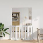 vidaXL Sklápacia bezpečnostná zábrana pre domáce zvieratá 4 pcs
