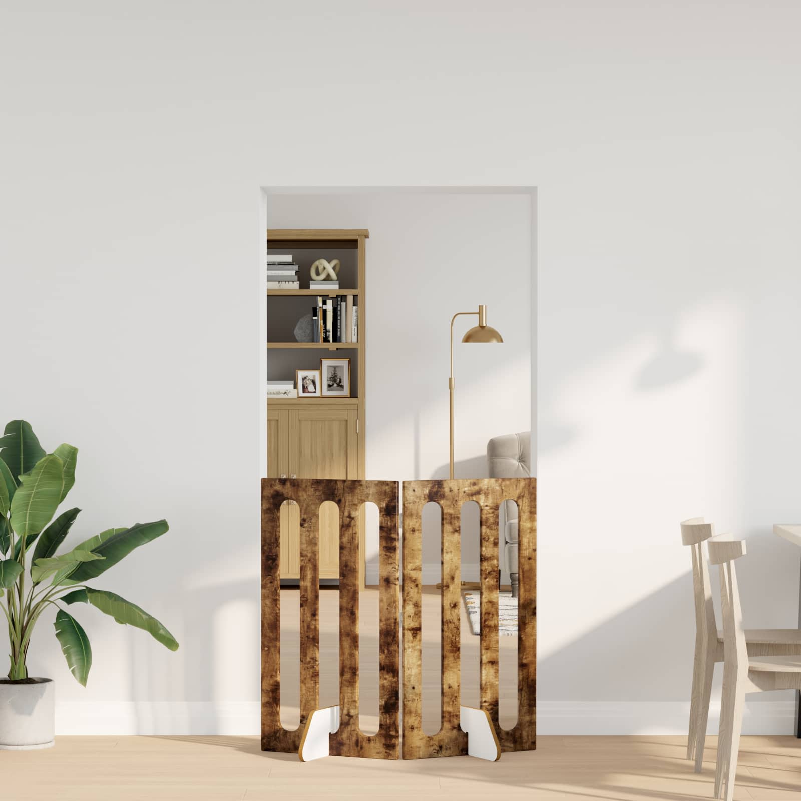 8005981_1.jpg vidaXL Sklápacia bezpečnostná zábrana pre domáce zvieratá 2 pcs – Obrázok 1