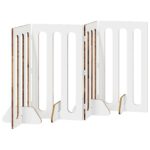 vidaXL Sklápacia bezpečnostná zábrana pre domáce zvieratá 4 pcs – Obrázok 5