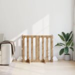 vidaXL Sklápacia bezpečnostná zábrana pre domáce zvieratá 4 pcs – Obrázok 3