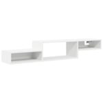 vidaXL Nástenný TV kabinet Nástenná montáž Biela 150 x 28 x 26 cm – Obrázok 2