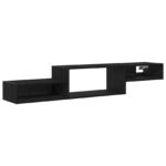 vidaXL Nástenný TV kabinet Nástenná montáž Čierny dub 150 x 28 x 26 cm – Obrázok 2