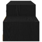 vidaXL Nástenný TV kabinet Nástenná montáž Čierny dub 150 x 28 x 26 cm – Obrázok 6