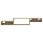 vidaXL Nástenný TV kabinet Nástenná montáž Dub sonoma 150 x 28 x 26 cm – Obrázok 5