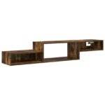 vidaXL Nástenný TV kabinet Nástenná montáž Dymový dub 150 x 28 x 26 cm – Obrázok 2