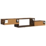 vidaXL Nástenný TV kabinet Nástenná montáž Dymový dub 150 x 28 x 26 cm – Obrázok 7