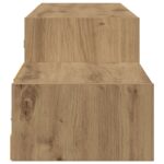 vidaXL Nástenný TV kabinet Nástenná montáž Dub artisan – Obrázok 6