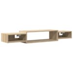 vidaXL Nástenný TV kabinet Nástenná montáž Dub sonoma 140 x 28 x 21 cm – Obrázok 2