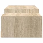 vidaXL Nástenný TV kabinet Nástenná montáž Dub sonoma 140 x 28 x 21 cm – Obrázok 6