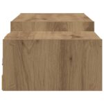 vidaXL Nástenný TV kabinet Nástenná montáž Dub artisan – Obrázok 6