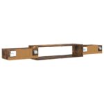 vidaXL Nástenný TV kabinet Nástenná montáž Dymový dub 180 x 28 x 21 cm – Obrázok 7