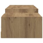 vidaXL Nástenný TV kabinet Nástenná montáž Dub artisan – Obrázok 6