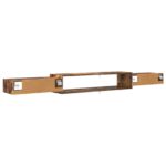 vidaXL Nástenný TV kabinet Nástenná montáž Dymový dub 220 x 28 x 21 cm – Obrázok 7