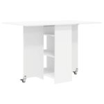 vidaXL Jedálenský stôl 115 x 70 x 75 cm Kompozitné drevo Biela – Obrázok 8